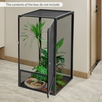 Micro Habitat Terrarium Enclosure Reptile Pet Feeding Net Box 17.7*17.7*31.5in