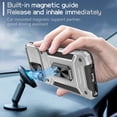 thumbnail image 6 of SaniMore for Motorola Moto G Stylus 5G Stand Case, Slide Camera Cover 360 Degree Rotating Kickstand Magnetic Car Mount Hybird Tri-layer Rugged Shell Military-grade Shockproof Anti-drop Cover, Silver, 6 of 10