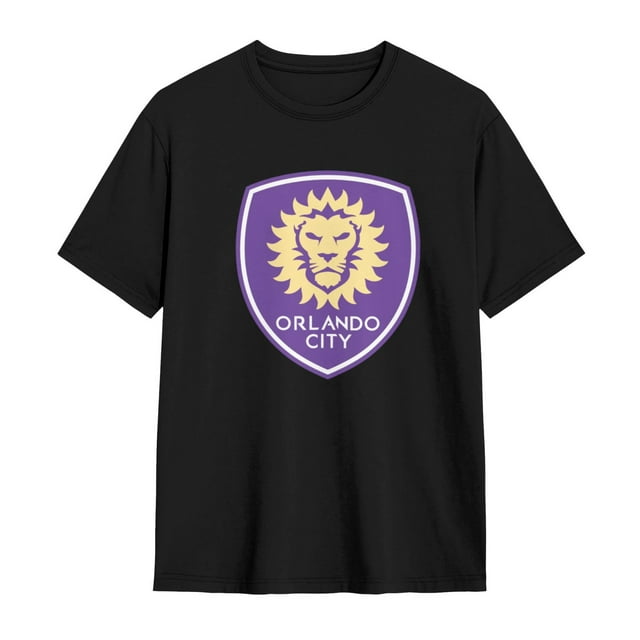 Orlando City Sc Tshirt Men'S Basic Short Sleeve Cotton Tee For Daily Wear