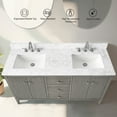 thumbnail image 4 of Vanity Art 60" Bathroom Vanity with Sink, Freestanding Storage Cabinet with Engineered Marble Top, Flip Down Tray, Drawer, and Shelve, 4 of 8