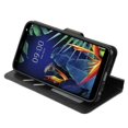 thumbnail image 3 of Kaleidio Case For LG K40, K12 Plus, Solo LTE L423DL, Harmony 3, Xpression Plus 2 [MyJacket] PU Leather Hybrid Wallet [Card Slot][Stand Feature] Flip Folio Cover w/ Overbrawn Prying Tool [Black], 3 of 4