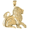 thumbnail image 1 of 18K Yellow Gold Lion Pendant - 35 mm, 1 of 2