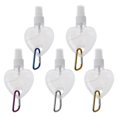 thumbnail image 1 of 50ml Reusable Portable Heart Shaped Alcohol Spray Bottle Hand Sanitizer Travel Small Size Holder Hook Keychain for Carri, 1 of 4