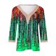 thumbnail image 4 of ICHUANYI Clearance Women's Fashion V-Neck Three Quarter 3/4Sleeve T Shirt AutumnBlouse Tops Sweatshirt ICHUANYI "ICHUANYI", 4 of 5