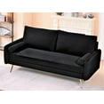 thumbnail image 4 of US Pride Furniture Villeda 70''W Polyester Square Arms Sofa Black, 4 of 10