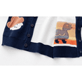 thumbnail image 3 of KYAIGUO Baby Boys Cardigan Sweaters Jacket Toddler Sweater Fall & Winter Long Sleeve Open Front Button Sweater with Cute Animals Patterns down Knit Cardigan Kids Outwear for 3-8Y, 3 of 8