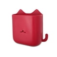 thumbnail image 5 of Ounissouiy soporte de control remoto caja de almacenamiento montada en la pared llave multifuncional organizador de carga del teléfono móvil contenedor rojo 5piezas Ounissouiy CBP187727, 5 of 5