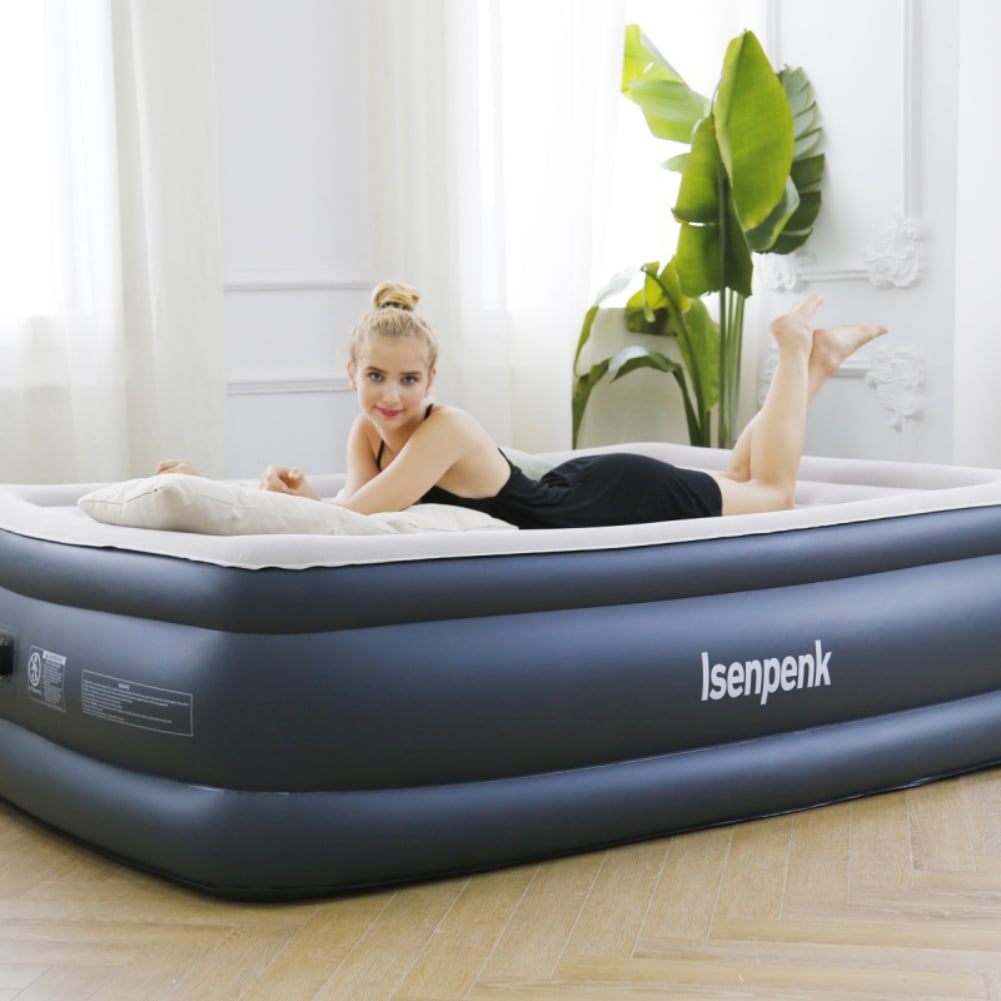 80×60×22 Inch Air Bed, Air Mattress with Builtin Pump Inflatable