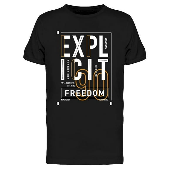 Explicit Dont Judge Me T-Shirt Men -Image by Shutterstock, Male XX-Large