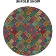 thumbnail image 6 of Vintage Bohemia Mandala Round Tablecloth Washable Reusable Decoration Table Cover for Kitchen Party 60", 6 of 6
