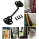 thumbnail image 2 of Paquete de 4 pestillos de puerta de acero inoxidable 3/4/6/8 pulgadas, gancho de cabina con tornillos de montaje para ventana, puerta corredera, puerta trasera, puertas de armario, porche, valla, 2 of 4