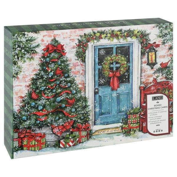 Lang Companies, Greenery Greetings Boxed Christmas Cards