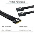 thumbnail image 6 of Xiwai Cable PCI-E Ultraport Slimline SAS Slim 4.0 SFF-8654 8i 74pin to Dual SFF-8087 Mini SAS Cable PCI-Express, 6 of 7
