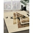 thumbnail image 3 of Ahgly Company Machine Washable Indoor Square Transitional Vanilla Gold Area Rugs, 6' Square, 3 of 7