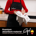 thumbnail image 2 of Guy Fieri’s Flavortown Kitchen Towels 4-Pack – Absorbent Dish Cloths, Hand Towels, Durable Linen Set for Cleaning and Drying in the Kitchen, White, 2 of 6