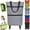 Gray, variant on 2 in 1 Foldable Shopping Trolley Bag with Wheels, Large Capacity Rolling Grocery Cart, Lightweight Collapsible Shopping Cart for Travel Camping and Shopping