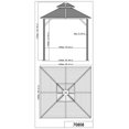 thumbnail image 3 of Shefford Gazebo Metal Roof 8x8, 3 of 9