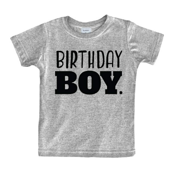 Birthday boy Shirt Toddler Boys Outfit First Happy 2t 3t 4 Year Old 5 Kids 6th (Light gray, 3 Years)
