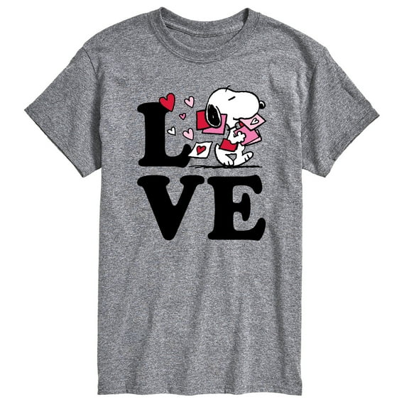 Peanuts - Love Snoopy - Men's Short Sleeve Graphic T-Shirt