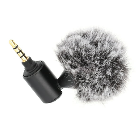 Cergrey Microfone Sem Fio Condenser Microphone Mini 3.5mm Plug And Play Cardioid Microphone For Mobile Phone DSLR Camera Camcorders