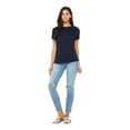 thumbnail image 2 of BELLA+CANVAS Women's Relaxed Crew Neck T-Shirt for Crafting, Navy, Small, 2 of 7