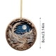 thumbnail image 4 of Gibobby Colgante artesanal azul misterioso de Navidad, decoración de patrón grabado acrílico de Navidad, decoración artística para el y el coche (B), 4 of 4