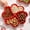Red-3A-clearacne, variant on tumgatte Snack Plates Red Divided Fruit Nut Tray 4 Pack Festival Serving Dish for Home Party Candy Organizer Stackable