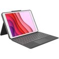 thumbnail image 1 of Logitech Combo Touch for iPad (7th, 8th 9th Generation) Keyboard case with trackpad, Kickstand, Wireless Keyboard, Smart Connector Technology - Graphite (Renewed), 1 of 4