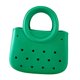 thumbnail image 1 of Bolsa de playa para mujeres Impermeable para el agua Pequeña bolsa Multipropósito de almacenamiento de verano con agujero Verde, 1 of 8