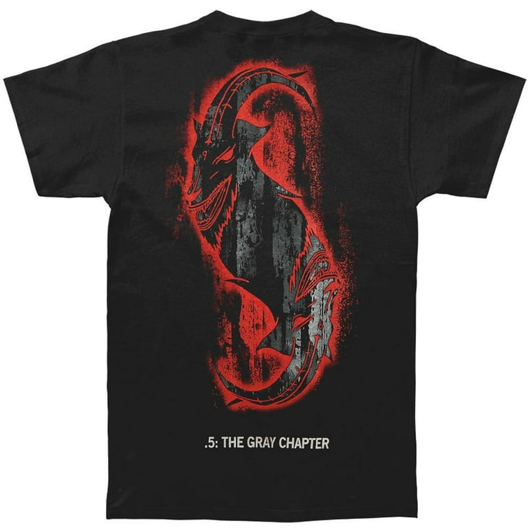【返品送料無料】 The Men's Slipknot Gray Black X-Large T-shirt Star Chapter 洋楽