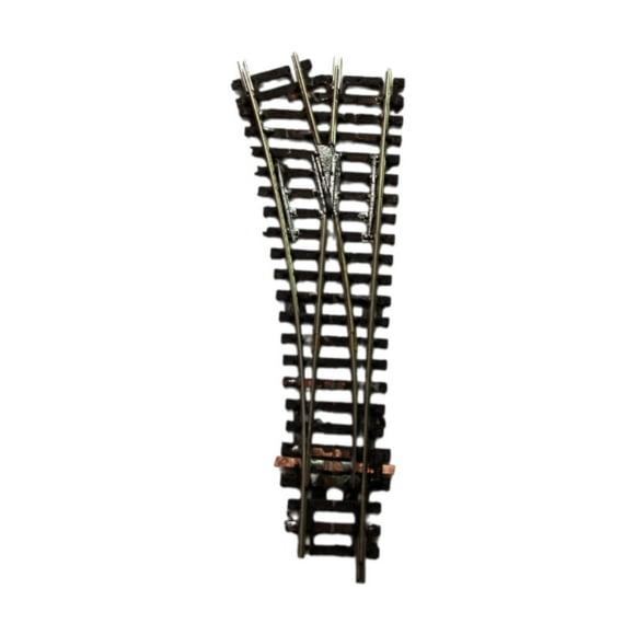 Modelo de vía de escala 1:87 HO, accesorios de juguetes, accesorios de ferrocarril, paisaje de mesa de arena, interruptor de vía de ferrocarril a la izquierda
