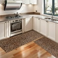thumbnail image 3 of Kitchen Rugs Sets Of 2,Brown and Black Leopard Print Anti Fatigue Kitchen Mat Rugs Non Slip Washable,Decorative Kitchen Floor Mats for Kitchen,Sink,Laundry,17"X47", 3 of 5