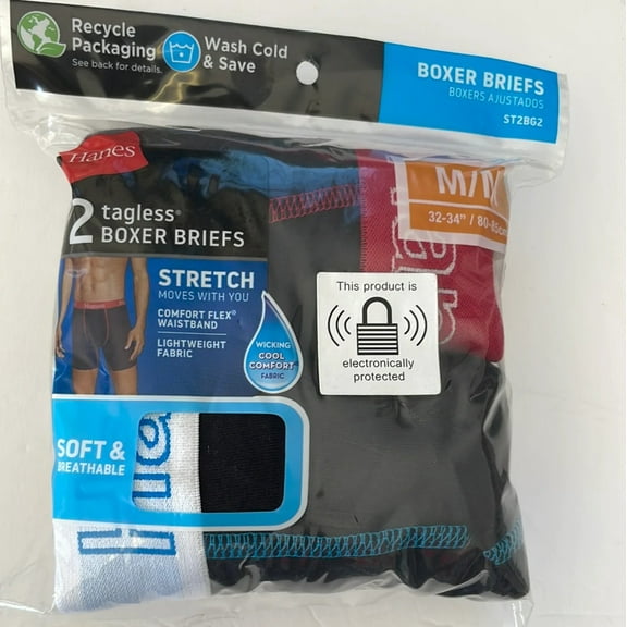 Men’s Hanes Tagless Stretch Boxer Briefs