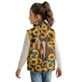 thumbnail image 3 of Pzuqiu Horse Sleeveless Vests 9-10 Toddler Girl Clothes Polyester Comfortable Vest Zip Up Sleeveless for Girl Personalized Warm Soft Outerwear Jacket with Pockets for Daily Life, 3 of 7