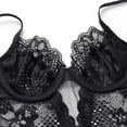 thumbnail image 3 of Mono cómodo y transpirable con sujetador de pecho pequeño, ropa interior fina de encaje sexy para mujer, mono, 3 of 5