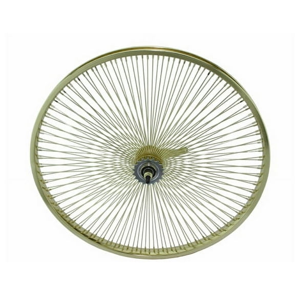 26" 144 Spoke Coaster Wheel 14G Gold.