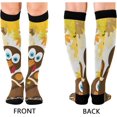 thumbnail image 2 of FREEAMG Thanksgiving Turkey Compression Socks for Men & Women Knee High Stockings for Running, Sport, Hiking & Travel, 2 of 7