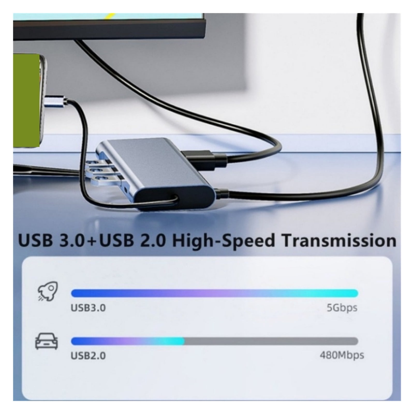 11 in 1 USB C Hub Compatible 4K Type C to HDMI VGA USB 3.0 2.0 Rj45 with PD 100W TF SD 3.5mm