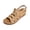Ginger, variant on Women’s Cutout Lace-Up Wedge Roman Sandals, Closed Toe Adjustable Comfort Shoes, Lightweight Summer Footwear, Casual & Outdoor Wear, Ginger, 9