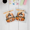 thumbnail image 3 of Happy Halloween Siberian Husky Witches Hat Pumpkin Carving Cutout Transfer Sticker Husky Dog Lover Gifts Transparent Decal Art Decor - 02019, 3 of 5