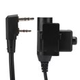 thumbnail image 3 of ABS k-head Walkie Talkie gancho para la oreja auriculares dedo PTT botón micrófono auricular para Uv5r para bf-480, 3 of 8