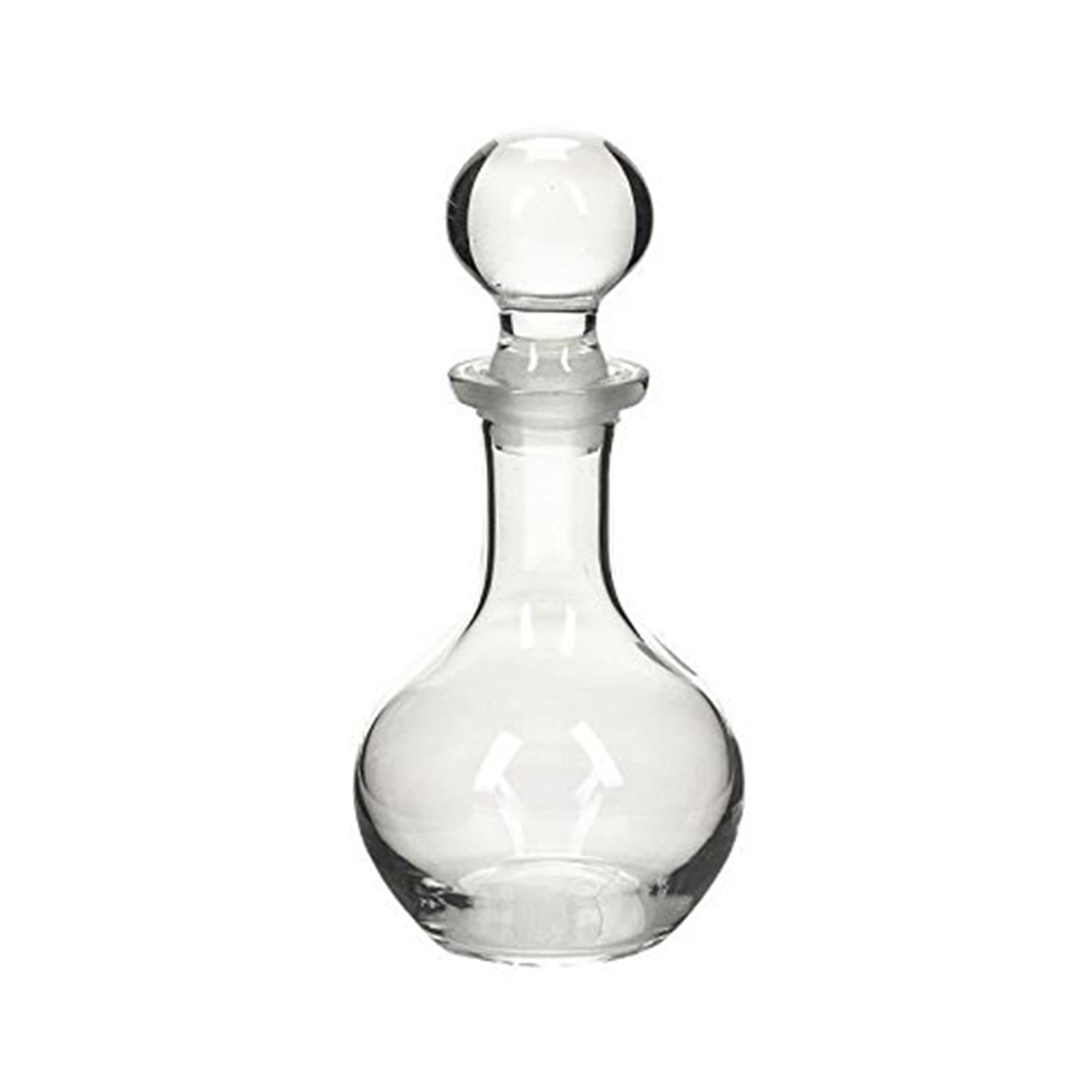 World Gifts Crystal Cut Decanter for Hosting Parties and Events 8 oz