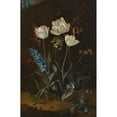thumbnail image 2 of Coenraet Roepel 11x14 Black Ornate Wood Framed Double Matted Museum Art Print Titled: Still Life with Tulips and Hyacinth, 2 of 5