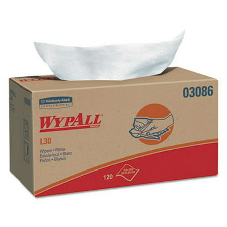 Wypall L30 Light Duty Wipers, Grid Weave, White, 1,200 Wipers (Best Price Packing Boxes)