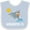 Blue and White, variant on Inktastic Sarasota Florida Vacation Boys or Girls Baby Bib