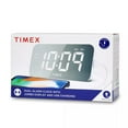 thumbnail image 5 of Timex Réveil avec Grand Écran LED, Chargement USB et Pile de Secours, Blanc - T1320W, 5 of 5
