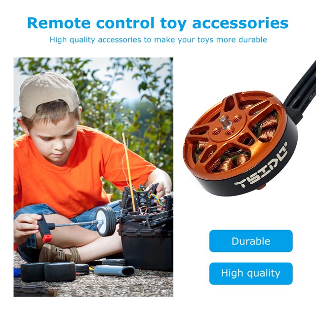 Motor Sin Escobillas 4 Uds. Motor sin escobillas U-ring Motor sin escobillas de alto Torque 1750KV 3000KV para RC FPV