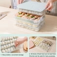 thumbnail image 3 of Sunjoy Tech Food Containers with Removable Lid, Stackable Freezer Storage Organizer - Tray to Keep Fruits,Vegetables,Meat,Dumplings and More - 1PC, 3 of 7