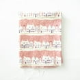 thumbnail image 3 of simhoa 1.6 Yards Christmas Tree House Cotton Linen Sewing Cloth Pink, 3 of 7