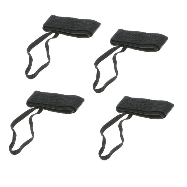 2 Pares de Ajustables para , Protectores de Aletas, Correas, Aletas, Aletas para , Bucear - Negro Cola Protectores de aletas de bodyboard